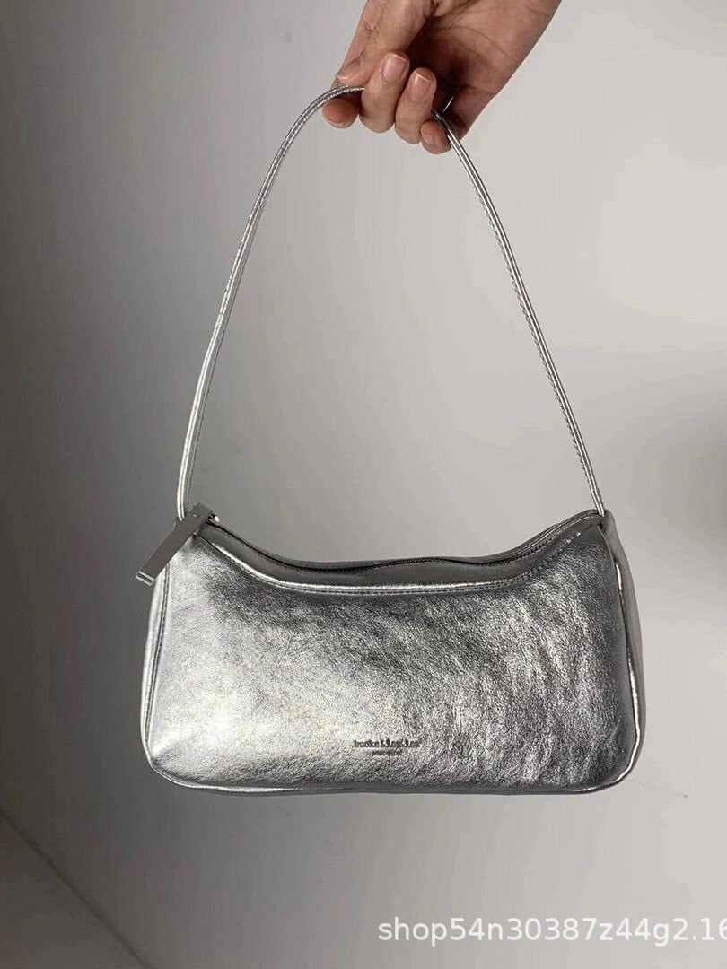 Women's Underarm Niche High-grade Sheepskin Simple For Bags