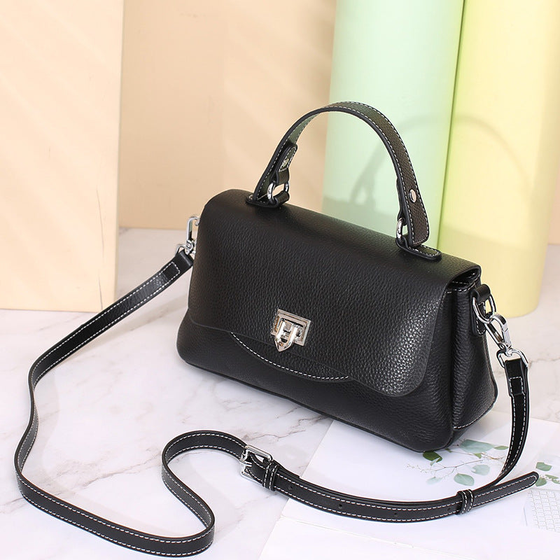 Women's Summer Leather Saddle First Layer Cowhide Shoulder Bags