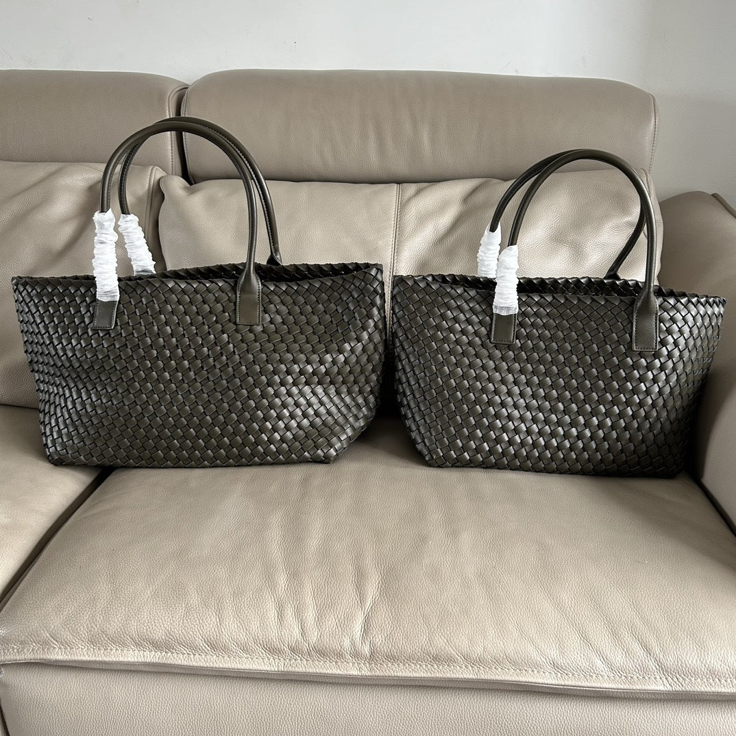 Women's & Men's & Trendy Fashion Shopping Woven Portable Vegetable Shoulder Bags
