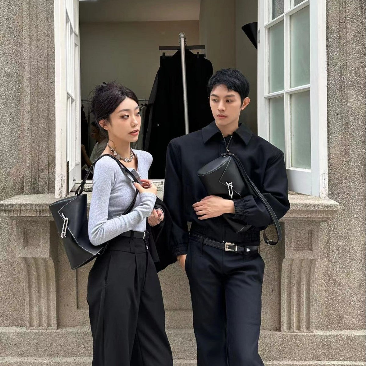 Women's & Men's & Box Color Minority Underarm Crossbody Bags