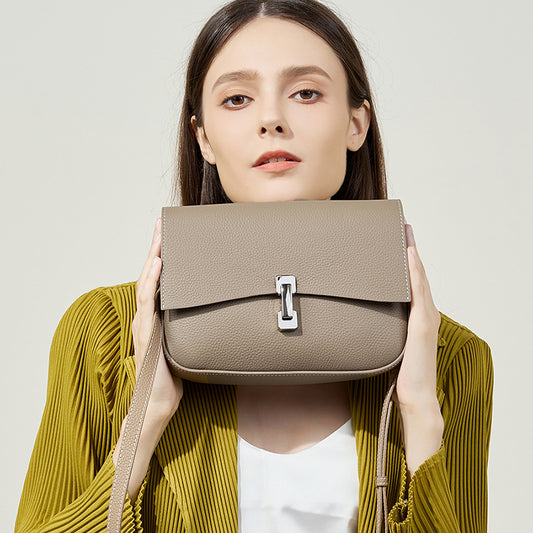 Women's Fashionable Mother Light Luxury Genuine Leather Crossbody Bags