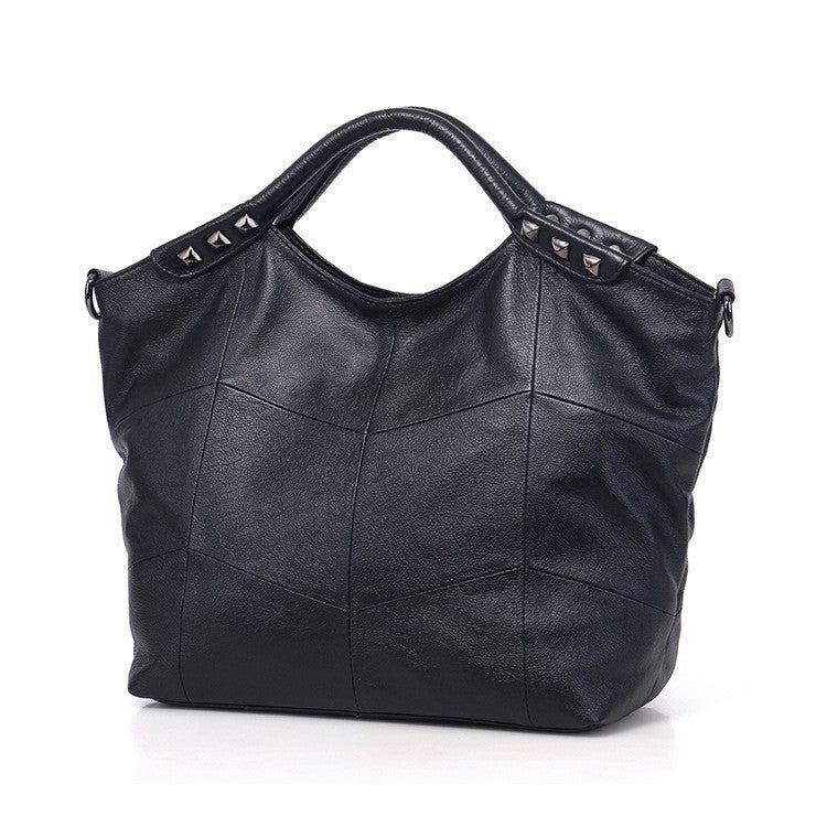 Women's Cute Lucky Genuine Leather Big Cowhide Handbags