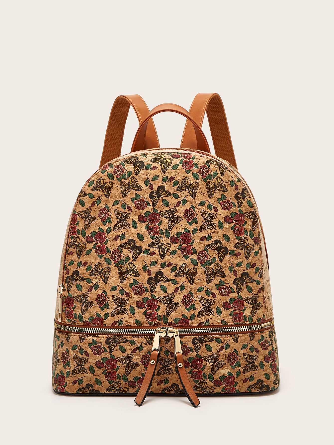Women's Fashion Personality Large Capacity Bark Printing Backpacks