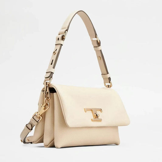 Women's Lychee Pattern Cow Leather Cloud Underarm Shoulder Bags