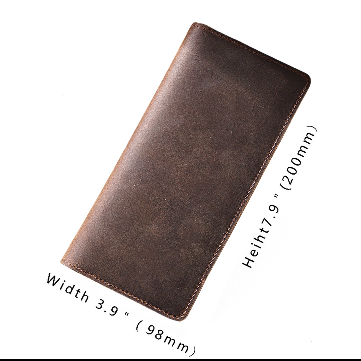 Men's Retro Crazy Horse Leather Genuine Cattlehide Men's Wallets
