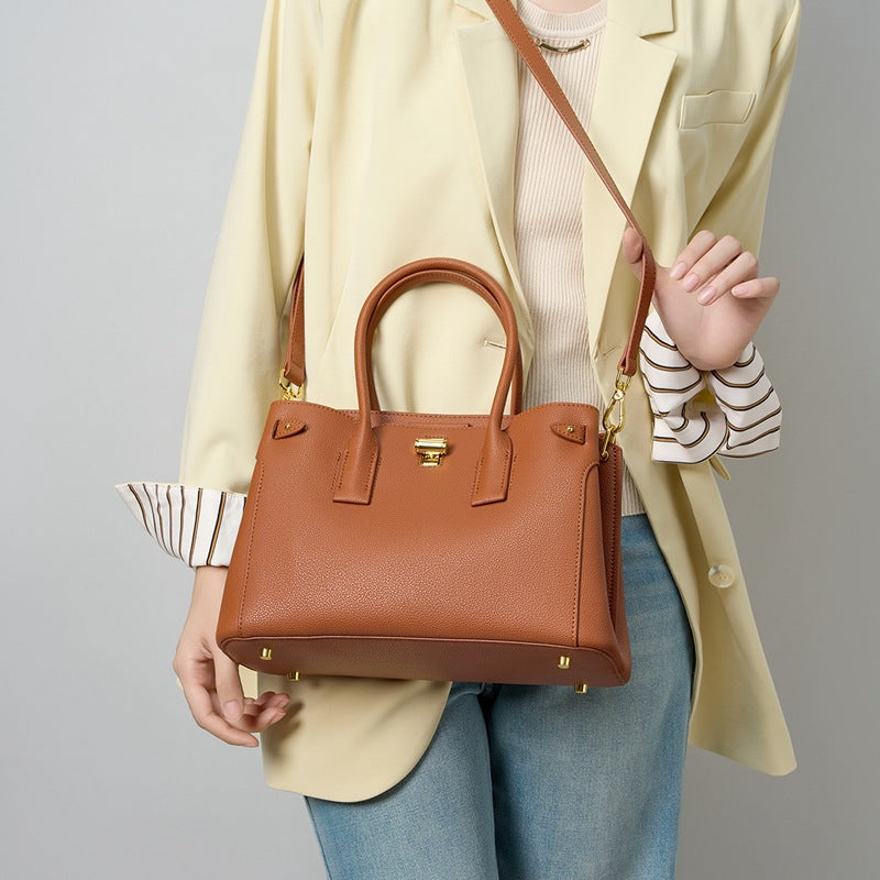 Women's Cowhide High-grade Genuine Leather Large Capacity Handbags