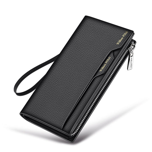 Men's Genuine Leather High-grade Long Cowhide Driving License Men's Wallets