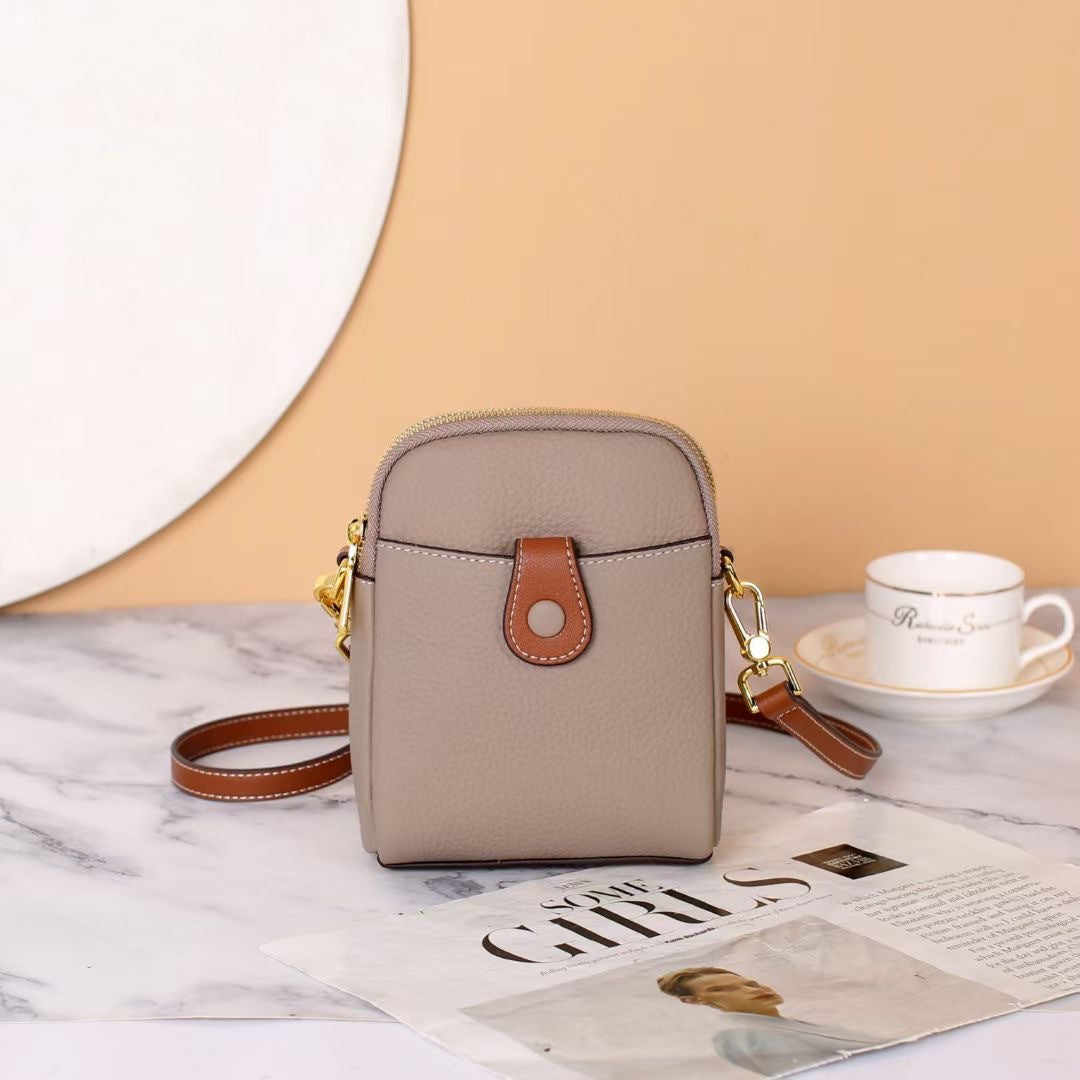 Women's Mini Genuine Leather Fashion First Layer Crossbody Bags