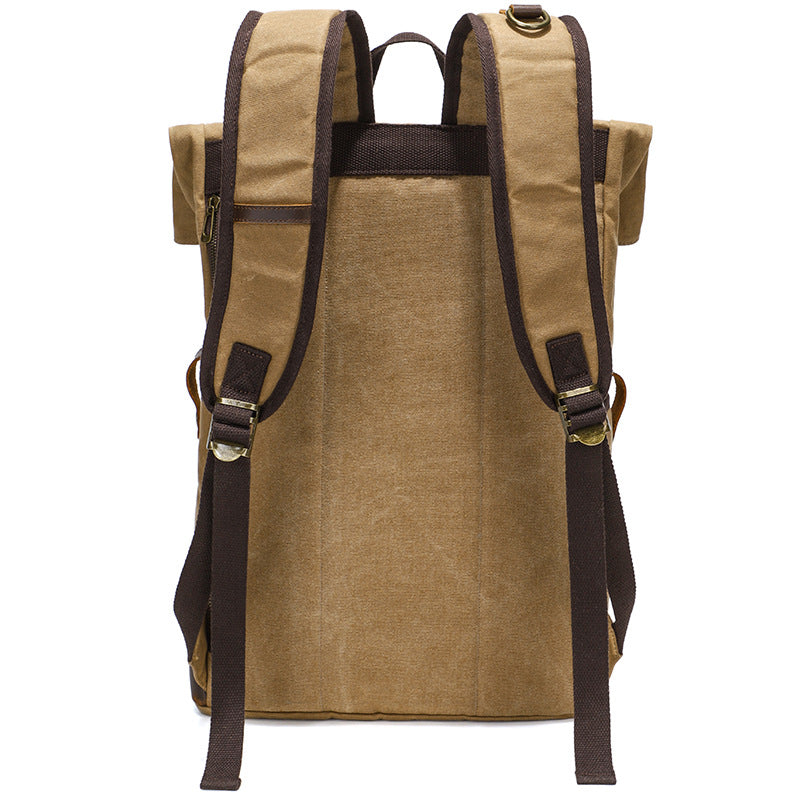 Men's Retro Canvas Large Capacity Waterproof Computer Backpacks