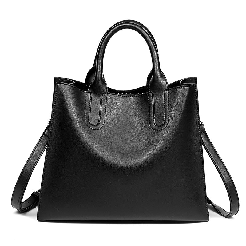 Women's Large Capacity Portable One Oil Wax Crossbody Bags