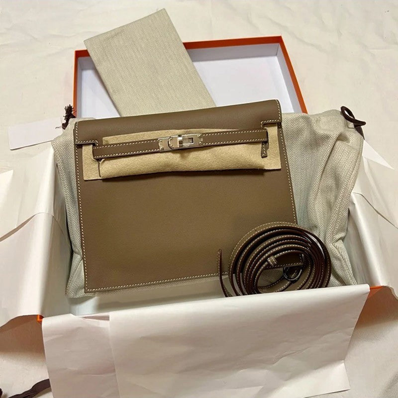 Women's Genuine Leather Kelly Dancing Fashion Strap Crossbody Bags