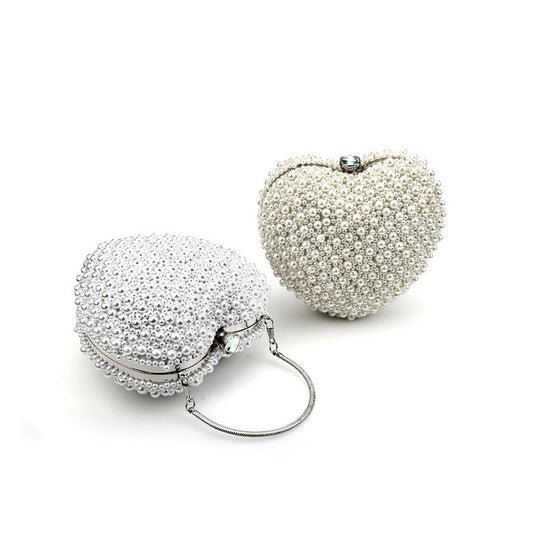 Women's Fashion Pearl Dinner Banquet Dress Clutch Evening Bags