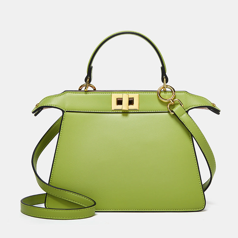 Women's Elegant File Fashionable Simple Solid Color Crossbody Bags