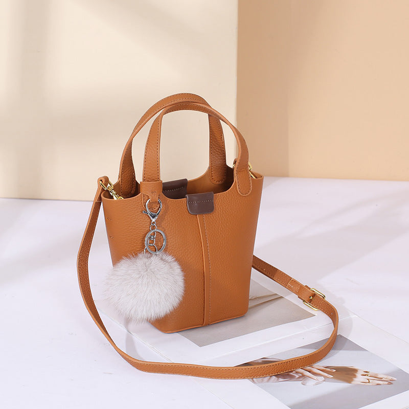 Women's Cowhide Light Luxury Genuine Leather Large Handbags