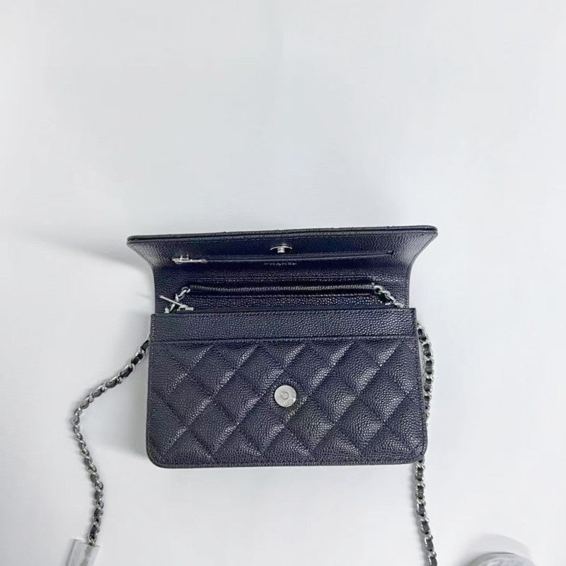 Women's Classic Style Chain Diamond Plaid Caviar Shoulder Bags