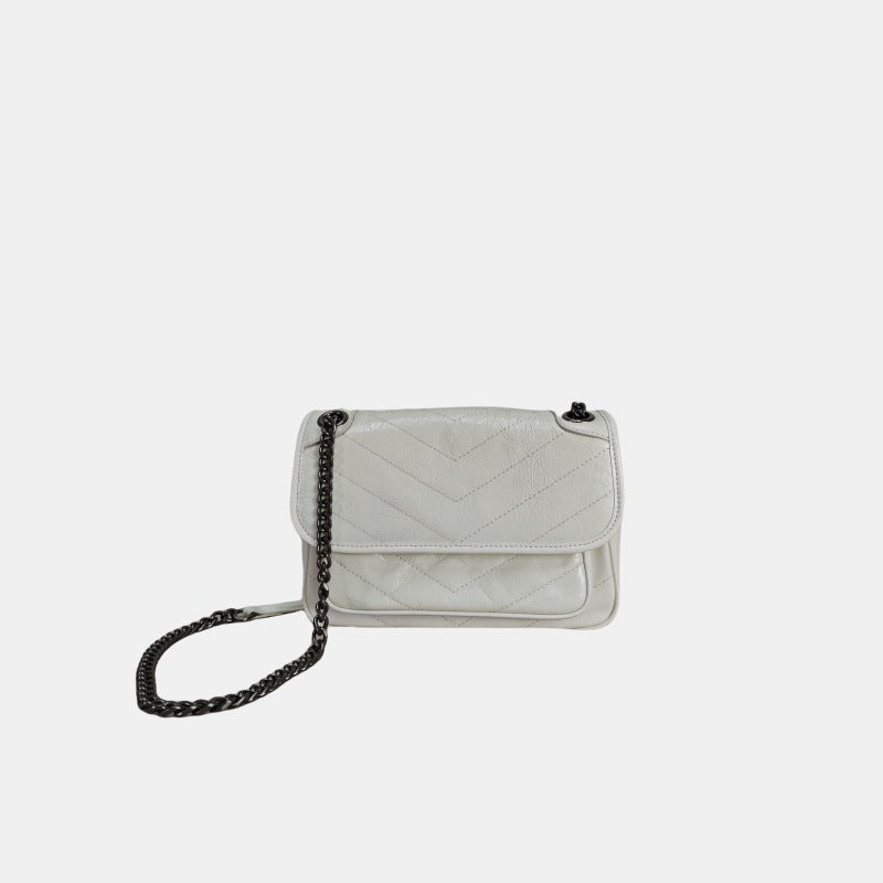 Women's Hobo First Layer Cowhide Chain Underarm Crossbody Bags