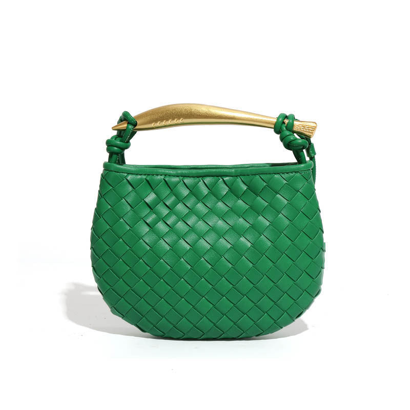Women's Handmade Woven Fashion Leisure Mini Dumpling Crossbody Bags