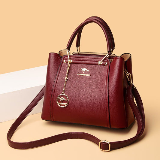 Women's Large Capacity Simple Texture Western Style Crossbody Bags
