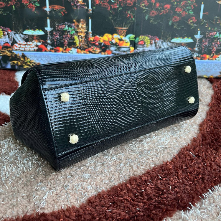 Women's Simple Miss Sicilian Lizard Pattern Portable Handbags