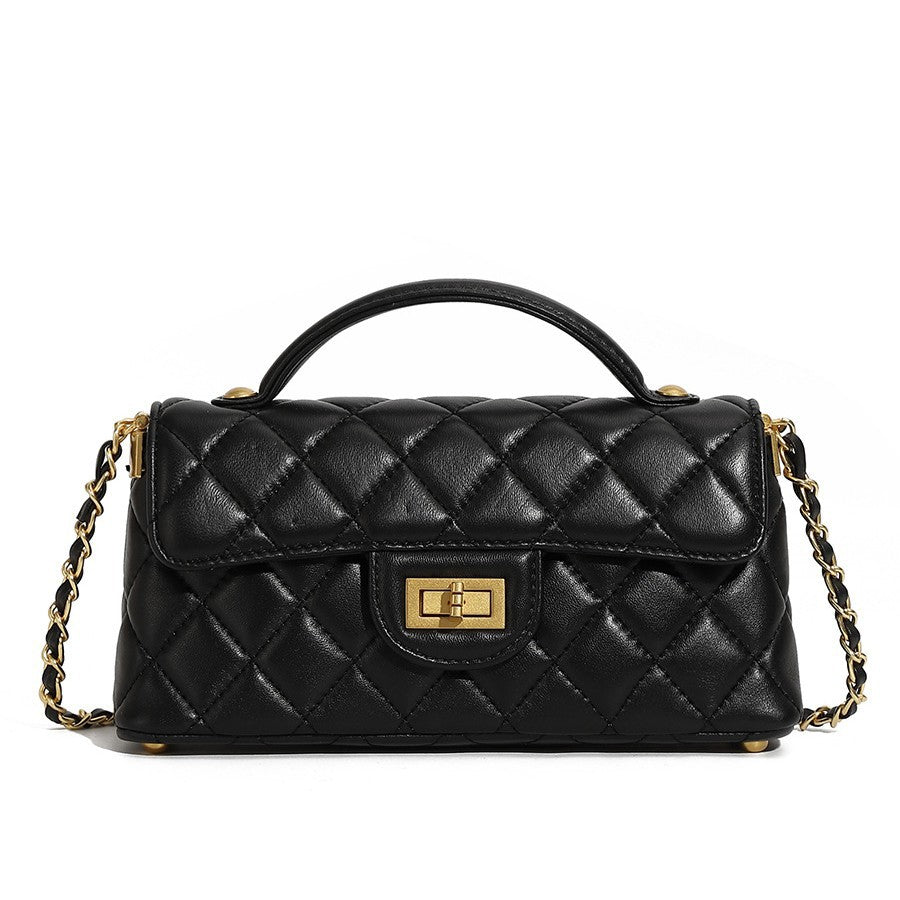 Innovative Leather Sheepskin Rhombus Underarm Fashion Crossbody Bags