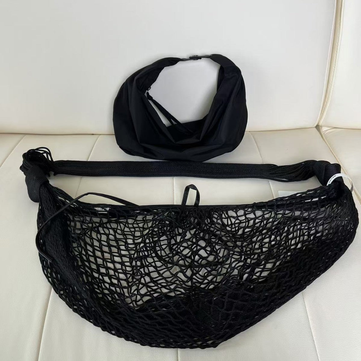 Horn Net Show Woven Fashion Stitching Crossbody Bags