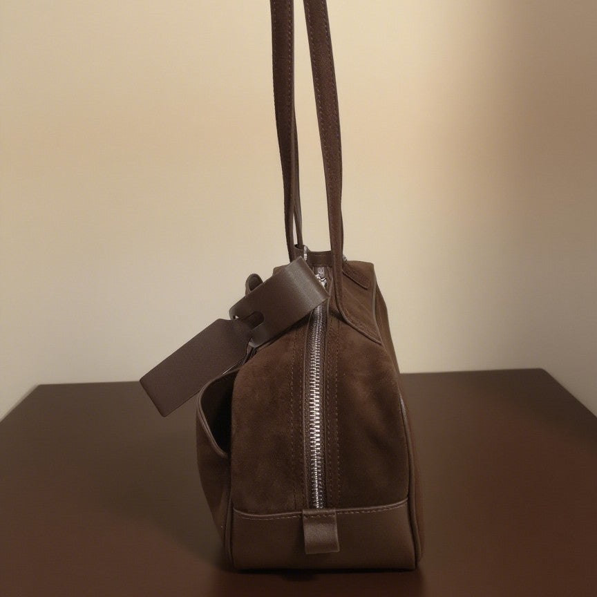 Women's Genuine Leather High-grade Light Luxury Frosted Shoulder Bags