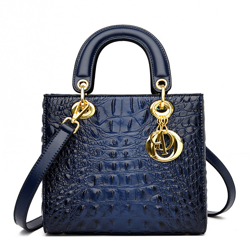 Women's Crocodile Pattern Diana Retro Portable Bags