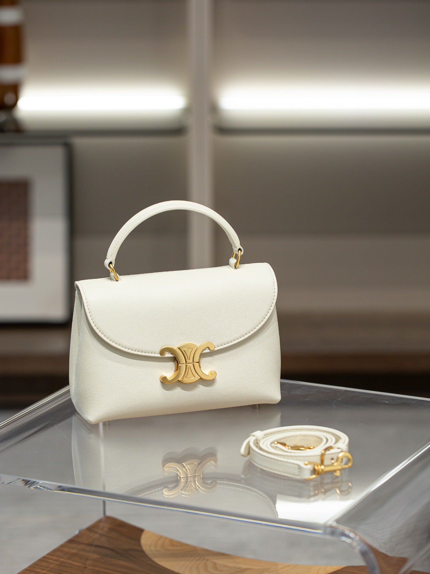 Women's Of Patent Leather For Arc Cowhide Shoulder Bags