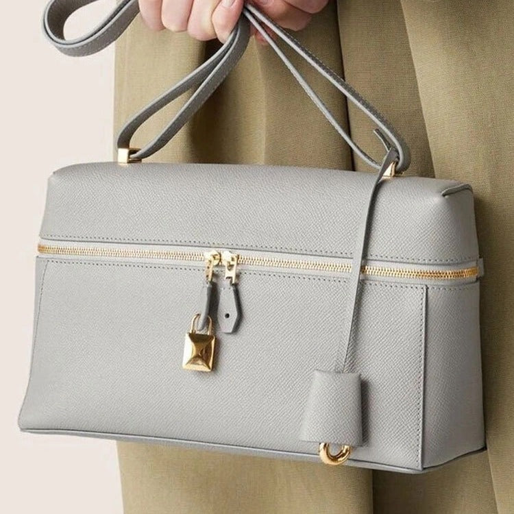 Summer Underarm Genuine Leather Lunch Box Original Shoulder Bags