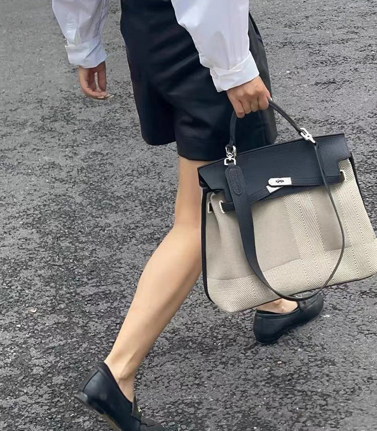 Casual Women's High-grade Platinum Kelly Wide Bags