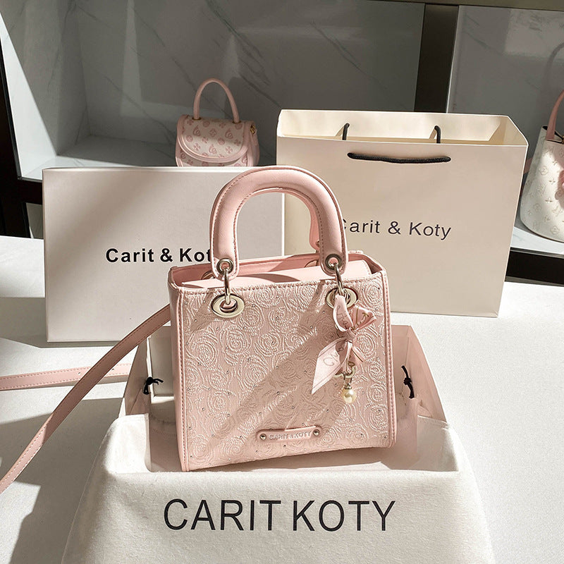 Trendy Glamorous Niche Diamond Diana High-grade Handbags