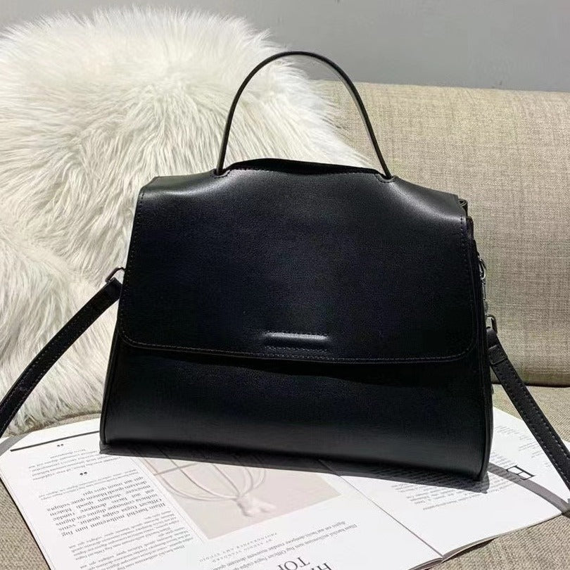 Women's Soft Cowhide Portable Underarm High-grade Leather Handbags