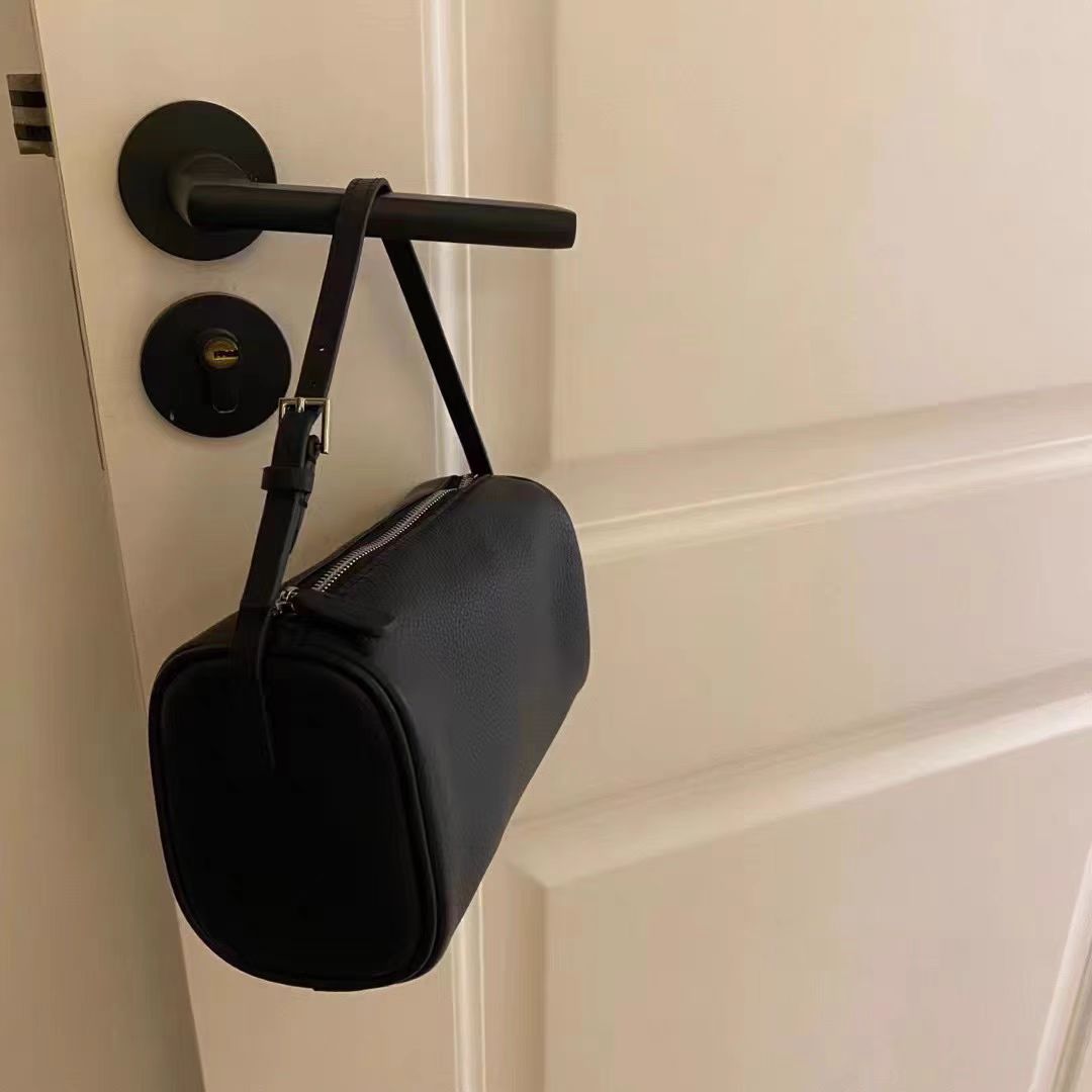 Design Genuine Leather Simple Suede Pen Bags