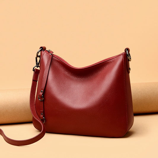 Women's Genuine Leather Fashion Layer Cowhide Crossbody Bags