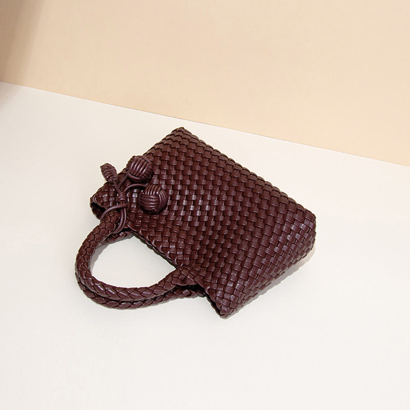 Women's Vintage Weave Vegetable Basket Fashionable Hand Bags