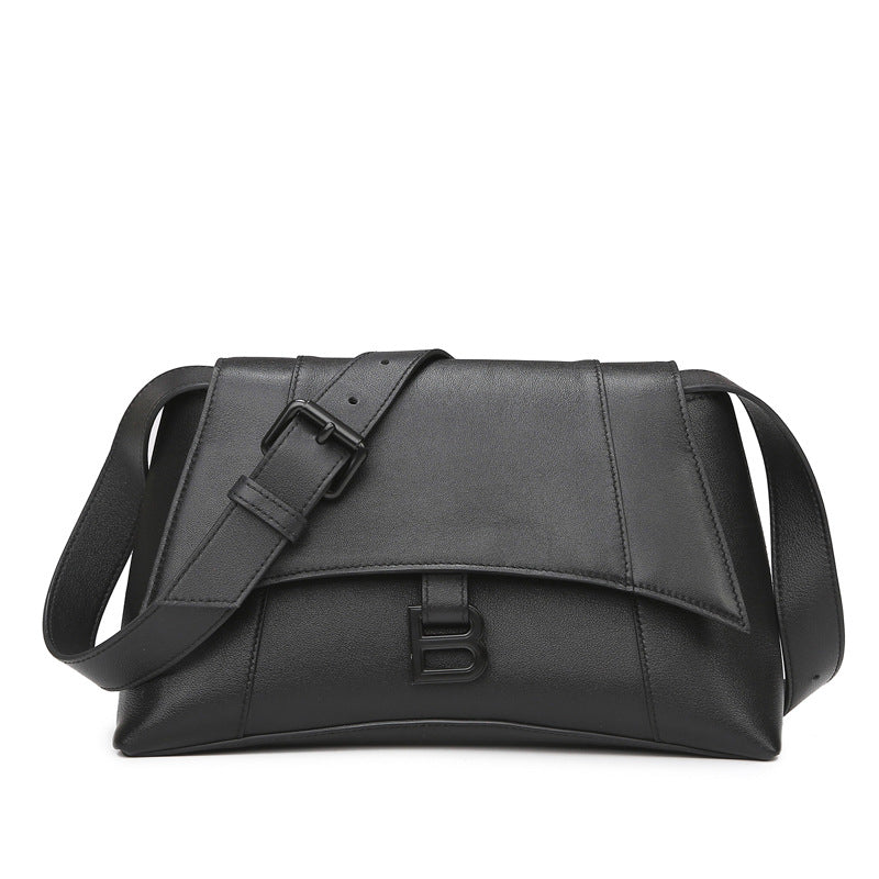 Hourglass Stylish Simple Female Texture Commuter Crossbody Bags