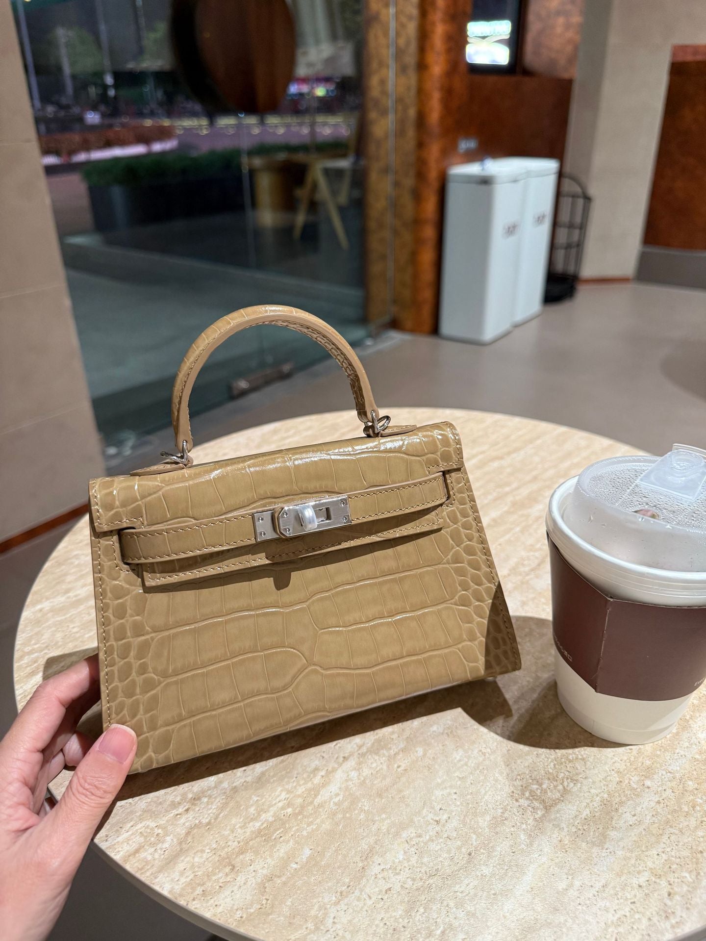 Texture First Layer Crocodile Pattern Versatile Cowhide Second Generation Shoulder Bags