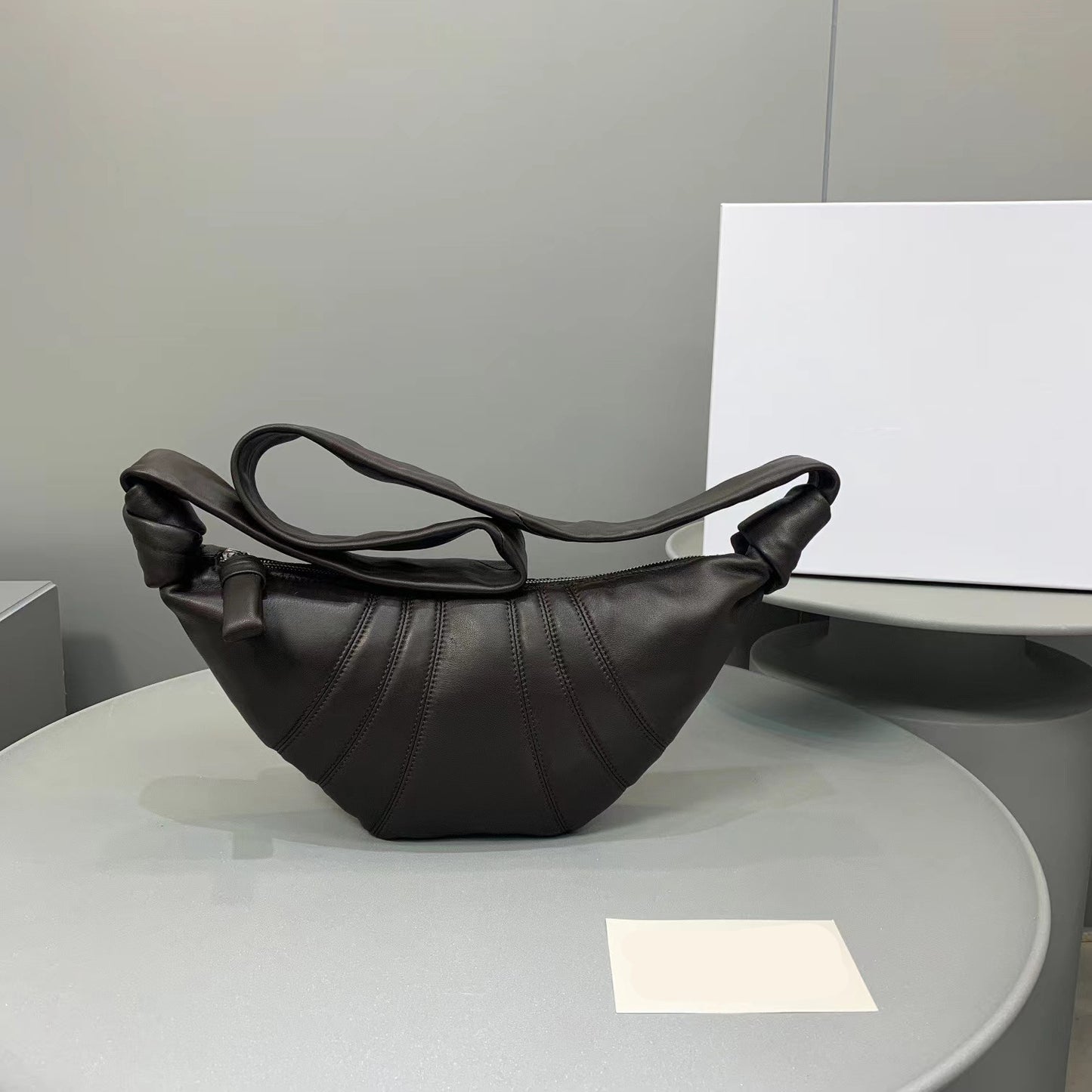 Design French Croissant Ode Genuine Leather Crossbody Bags