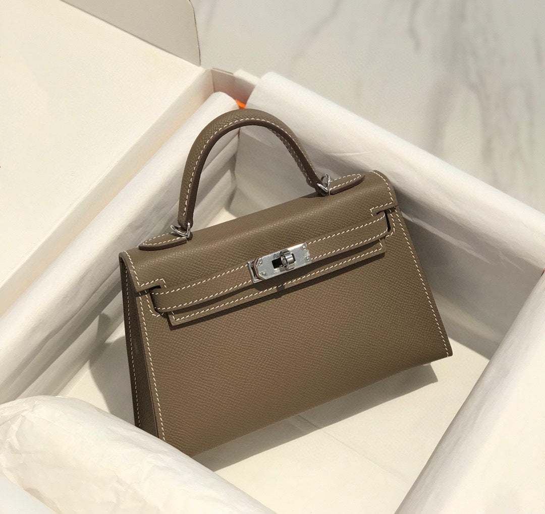 Women's Trendy Kelly Second Generation Genuine Leather Crossbody Bags