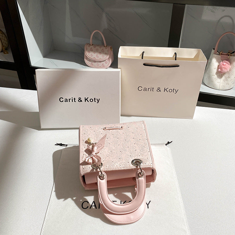Trendy Glamorous Niche Diamond Diana High-grade Handbags