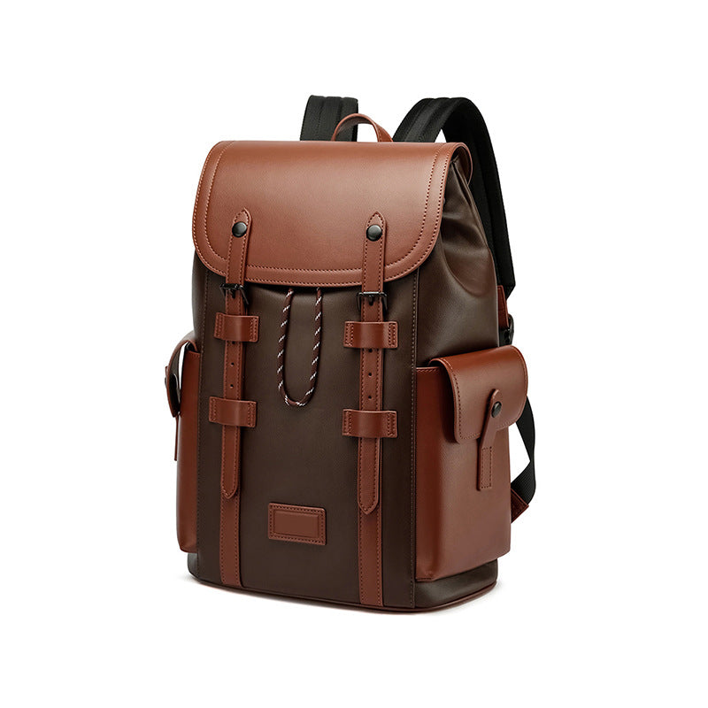 Men's Texture Business Computer Sense Large Backpacks