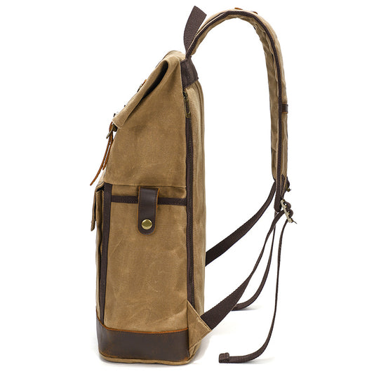 Men's Retro Canvas Large Capacity Waterproof Computer Backpacks