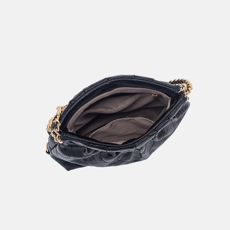 Women's Stray Niche Rhombus Garbage Chain Fashion Shoulder Bags