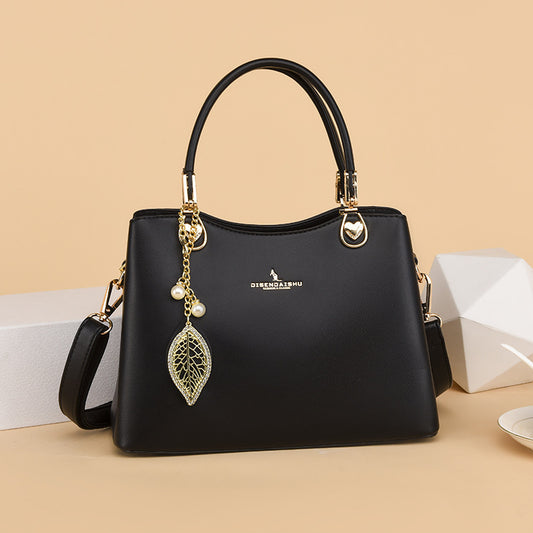 Women's Popular Soft Leather Fashion Mother Handbags