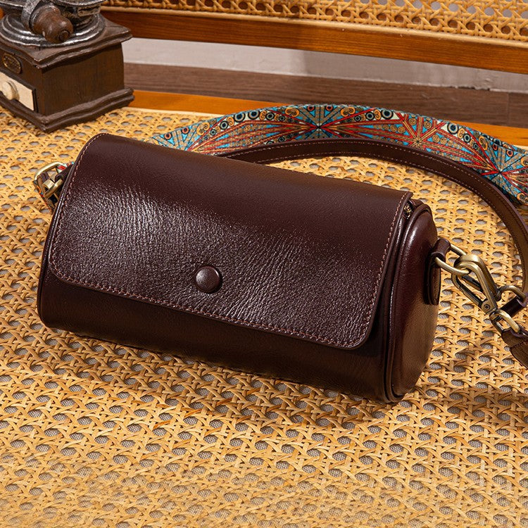 Women's High-grade Retro Vegetable Tanning Leather Genuine Bags