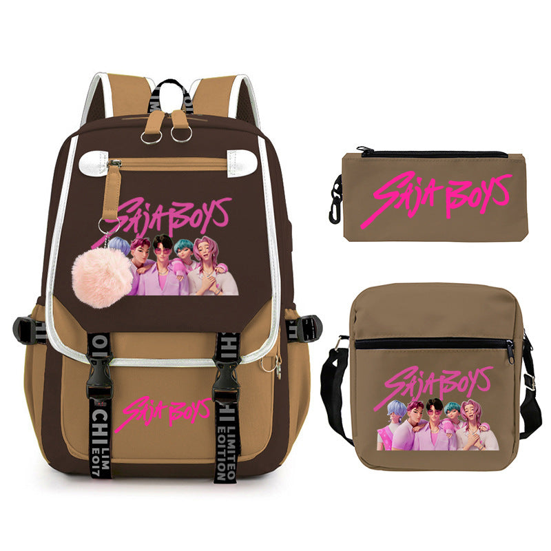Elegant Children's Merchandise Printed Fashion Pencil Backpacks