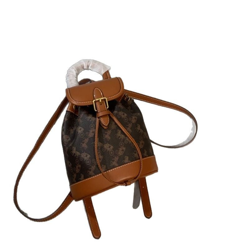 Classic Women's Style Presbyopic Drawstring Retro Backpacks