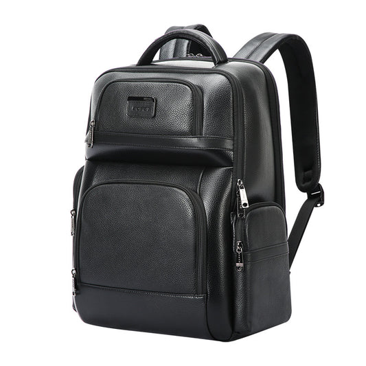 Men's Large Capacity First Layer Cowhide Business Backpacks