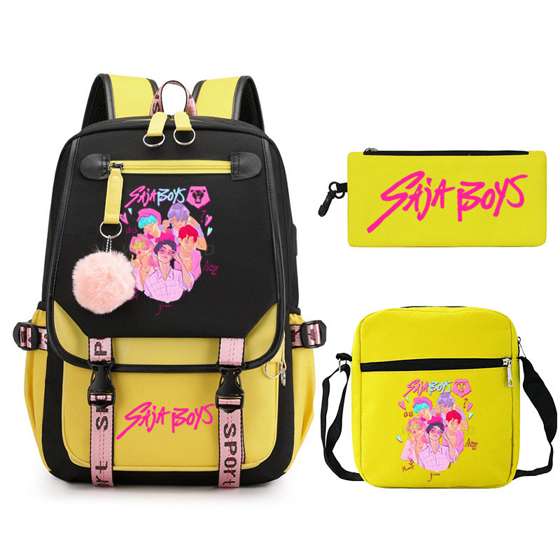 Elegant Children's Merchandise Printed Fashion Pencil Backpacks