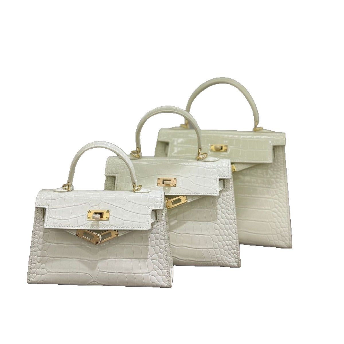 Texture First Layer Crocodile Pattern Versatile Cowhide Second Generation Shoulder Bags
